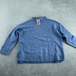 Well Worn XXL Blue Mock Neck Sweater NWT 2947